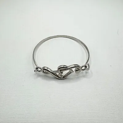 Bracelet Silver Tone Musical Note Orchestra Opera Bangle Music 6.5 Inch • $9.95