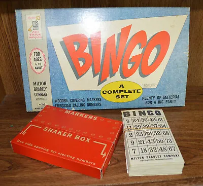 Vintage 1960 Milton Bradley Bingo Game • $10.84