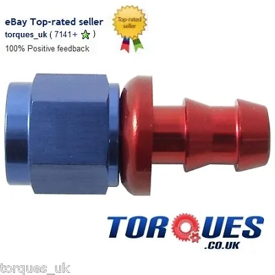 £4.29 • Buy AN -6 (AN6) STRAIGHT Push-On Fuel Hose Fitting 
