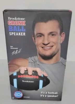 Brookstone Rob Gronkowski Gronk Ball Bluetooth Wireless Football Speaker NIB • $64.99