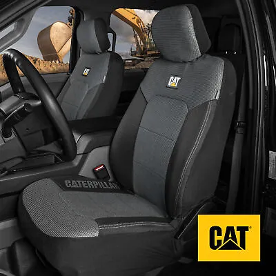 CAT MeshFlex Front Seat Covers Set - Black & Gray Truck SUV Van Car Seat Covers • $39.99