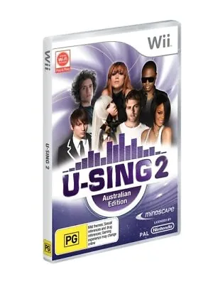 U-Sing 2 Nintendo Wii +U NEW Aussie Singing Game KARAOKE We Sing Voice Using Mic • $39.99