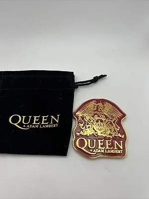 Queen + Adam Lambert Rhapsody Tour Enamel Magnet With Pouch QEN-MAG-23 READ!!!! • $55.72