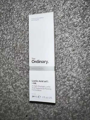 The Ordinary Lactic Acid 10% HA 2% Superficial Peeling Formula 30ml Genuine -NEW • £9.99