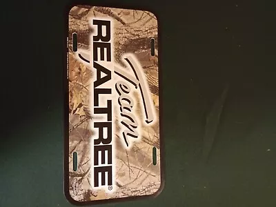 Vintage Team Realtree Camo Vanity Novelty License Plate - Dated 2000 • $6