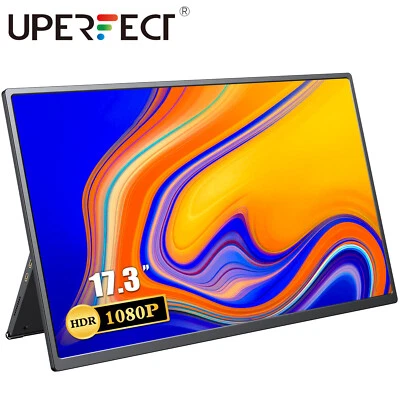 $302.68 • Buy 17.3  USB C Gaming Monitor Portable PC Screen Fpr PS4/5 Xbox 1080P With Holder