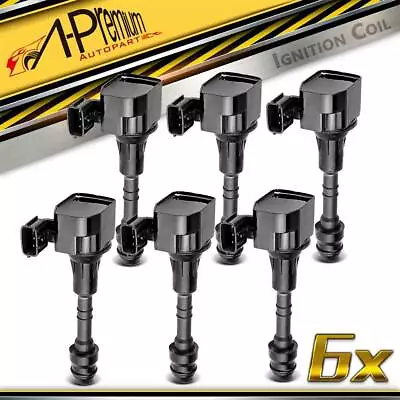 6x Ignition Coils For Nissan Maxima J31 Murano Z50 Navara D40 Pathfinder R51 • $109.99