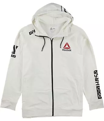 Reebok Mens Respect The Fight Own The Night Hoodie Sweatshirt White Small • $69.08