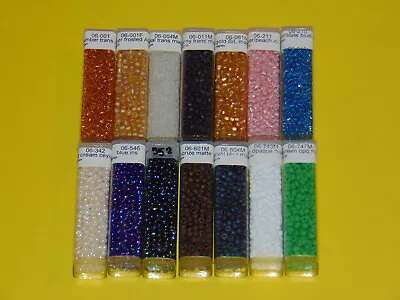 Matsuno 6/0 Seed Bead Variety Lot Of 14 - 420.6 Grams NOS • $99.95