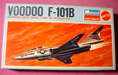 1967 Monogram F-101B VOODOO USAF Interceptor Jet VINTAGE Kit # 6791 1/109 Scale • $15.99