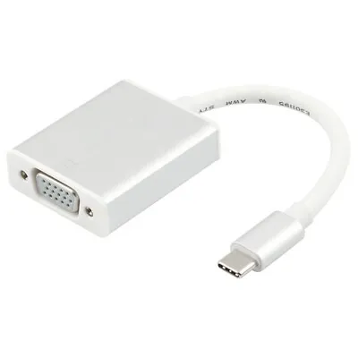$9.95 • Buy Type-C 3.1 To VGA Port USB-C HUB Adapter Converter For MacBook Chromebook Laptop