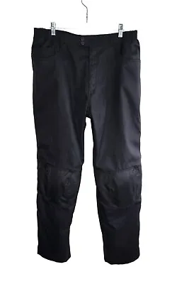 TOURMASTER Jean Pant Protective Motorcycle Gear Black Large 34/36 Padded • $80