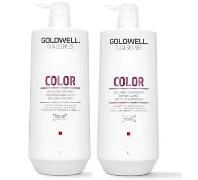 Goldwell Dualsenses Color Brilliance Shampoo & Conditioner Liter Duo • $48.36