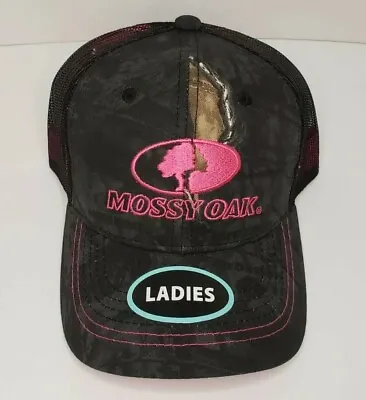New Mossy Oak Ladies Hot Pink Adjustable Camo Baseball Hat One Size Snapback • $9.97