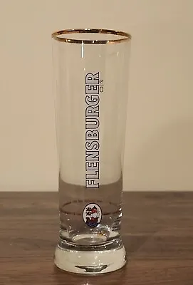 German Flensburger Beer Glass Gomd Rim VTG 0.25 Liter Oktoberfest • $12.50