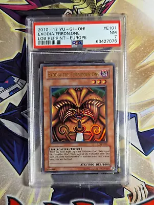 Yu-Gi-Oh PSA 7 Exodia LOB-E101 Ultra Rare Unlimited Edition • £40