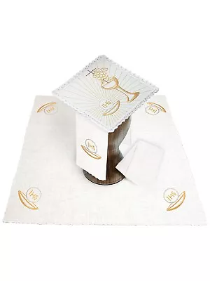 Altar Mass Linens Church Set Chalice Host Pall Corporal Lavabo Purificator • $60.35