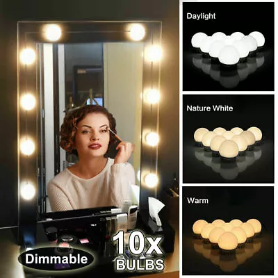 Make Up 14 LED Mirror Lights Bulbs Vanity Light Dimmable Lamp For Dressing AU • $21.99