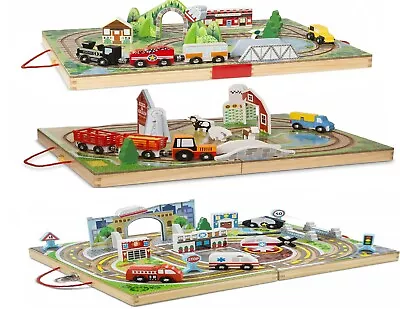 Melissa & Doug Tabletop Town/farm/railroad Selection Toy • £33.99