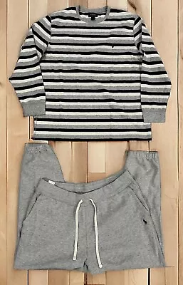 Polo Ralph Lauren Sleepwear Set Mens 2XL Fleece Sweatpants Long Sleeve Thermal • $39.99