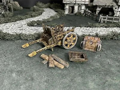 Fantasy Terrain Baggage Cart - D&D Warhammer DND Scenery Battle Systems THG • $7.99