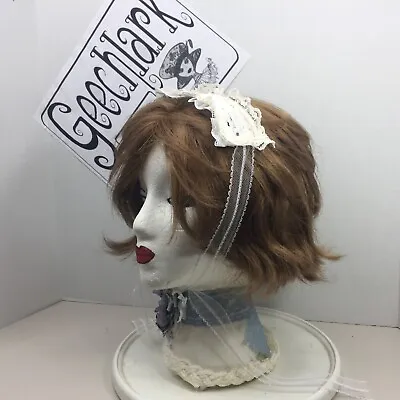 Sweet Lolita Headband  Hair Accessories Kawaii Ribbon Lace  Hand-made 6607 • $15.95