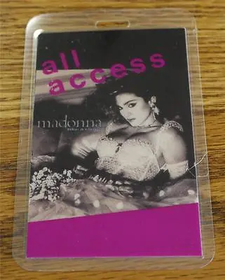 Vintage & Genuine Madonna Like A Virgin Tour 1985 OTTO Laminated Backstage Pass • $24.95