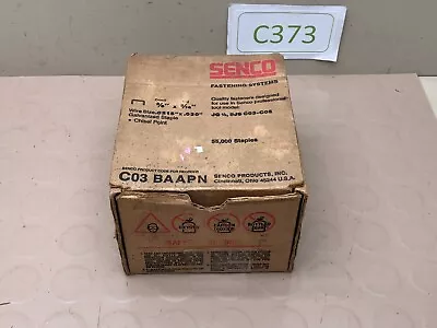 Senco 3/8  Crown Staples 3/16  Leg - C03baapn 55000 Box (almost Full) C03 BAAPN • $33.96