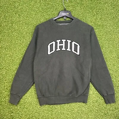 Vintage Ohio State University Sweatshirt Medium Green Crewneck Steve And Barry’s • $15.99