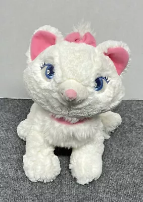 Disney Store Aristocats Marie White Cat 12  Plush Pink Bow Stuffed Animal • $8.24