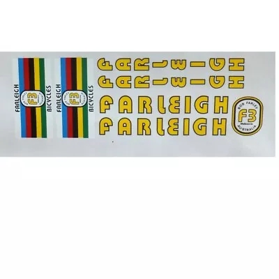 Farleigh Decals Choices For Vintage Retro Bicycle One Set Per Sale • $55