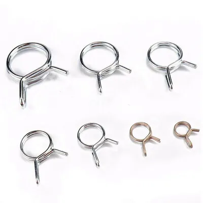 Motorcycle Double Wire Spring Clamp Fuel Line Hose Tube Clips Assortment Tool • $15.74