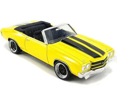 ACME 1:18 RESTOMOD 1970 Chevrolet Chevelle SS Convertible Yellow A1805519 • $114.95