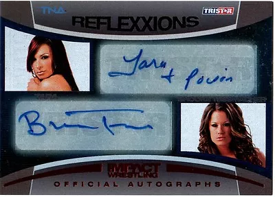 TNA Tara & Brooke Tessmacher 2012 Reflexxions RED Dual Autograph Card SN 25 / 25 • $39.99