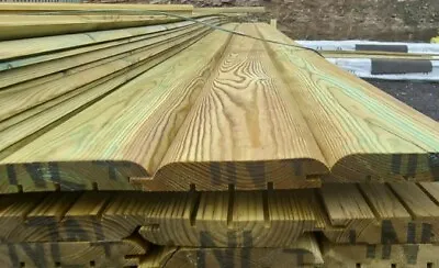Loglap Cladding Loglap 125x25mm Loglap Tanalised Cladding Timber Cladding • £2.25
