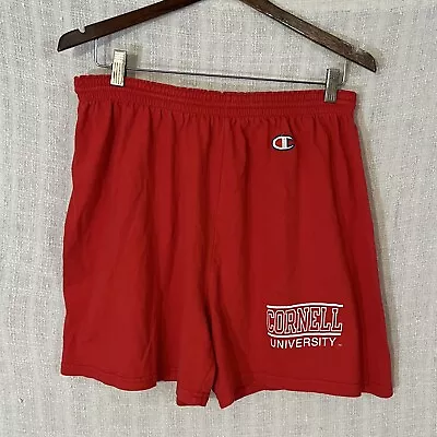$19.99 • Buy Vintage Champion Cornell University 90's Men's Size X-Large XL Red Sweat Shorts
