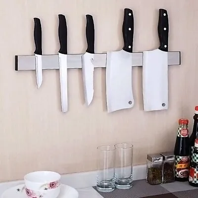 51cm Strong Magnetic Wall Mounted Kitchen Knife Magnet Bar Holder Display Rack S • $44.95