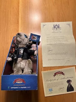 Meerkat Vassily Cuddly Toy Tags Letter Certificate • £10