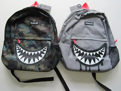 Hurley Unisex One And Only Shark 15  Laptop Sleeve Backpack Nwt • $29.99