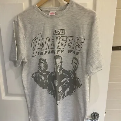 Marvel Avengers T Shirt Mens Size Small Marl Grey New • £2