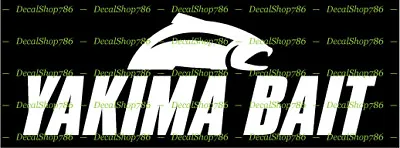 YAKIMA Fishing Baits -Outdoor Sports- Car/SUV Vinyl Die-Cut Peel N' Stick Decals • $5.95