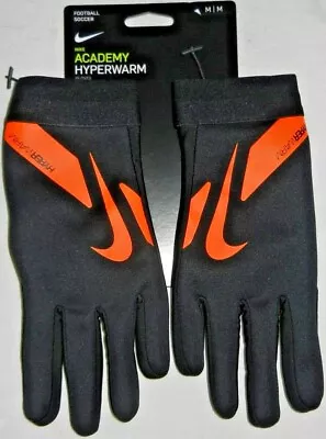 New Nike  HyperWarm Gloves Black-Orange -Winter  Sizes S/M/L - New With Tags • £24.99