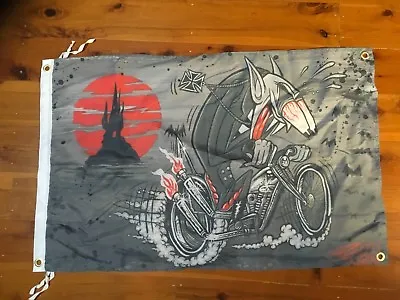 FUGLIES Man Cave Flag RAT FINK Outlaw Motor Bike Bar  Aussie Biker Motor Cycle  • $33