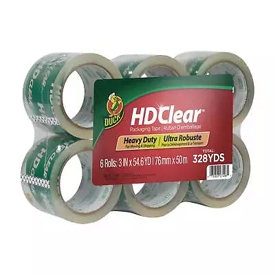 HD Clear Clear Packaging Tape 3 In. X 54.6 Yd. 6 Pack • $26.99