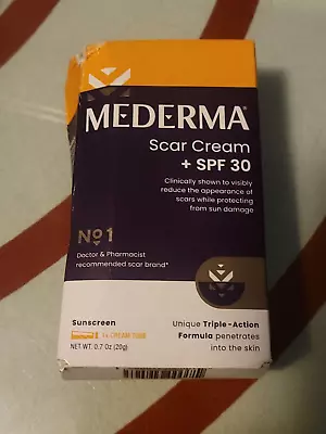 Mederma SPF 30 Scar Cream - 0.7oz Triple Action Formula Sunscreen 01/2026 • $9.99