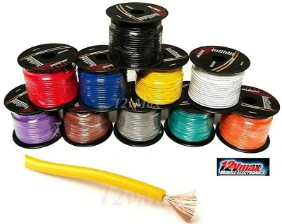 10 Pack 14 Gauge 100ft Spools Copper Clad Remote Power  Wire Cable Primary Auto • $67.99