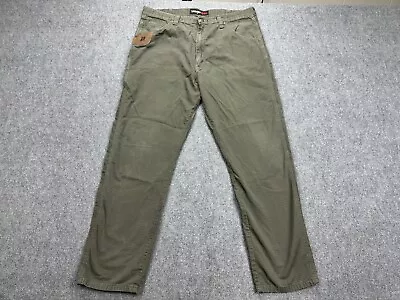 Wrangler Pants Mens Size 40x33 Green Work Pants • $22.95