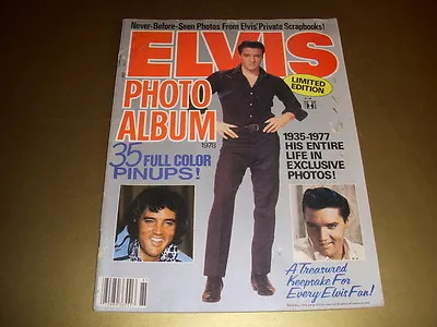 Vintage ELVIS PHOTO ALBUM 1978 35 FULL COLOR PINUPS ELVIS PRESLEY! • $9.99