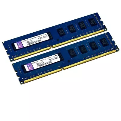 Kingston 8GB 2x4GB RAM KP382H-HYC 1333MHz DDR3 Desktop Memory PC3-10600U • $15.99