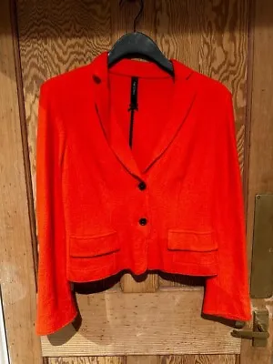 Womens Marc Cain Orange Wool Blazer Size 10. • £10